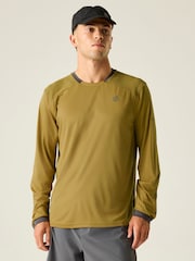 Dare 2b Brown Trackstand Ace Long Sleeve T-Shirt - Image 1 of 9