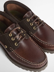 Barbour® Brown Deck Boat Shoes - Image 4 of 4