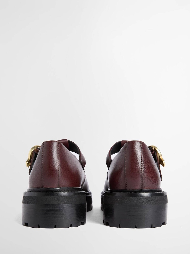 Barbour® Burgundy Red Ryton Mary Jane Shoes - Image 4 of 4 Barbour® Burgundy Red Ryton Mary Jane Shoes - Image 4 of 4