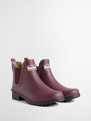 Burgunderrot - Barbour® Wilton Ankle Wellies - Bild 2 von 5