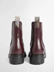 Rot - Barbour® Fawne Patent Leather Chelsea Boots - Bild 2 von 5