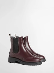Rot - Barbour® Fawne Patent Leather Chelsea Boots - Bild 3 von 5