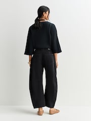 Schwarz - Free People Good Luck Mid Rise Barrel Jeans - Bild 3 von 6