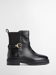 أسود - Barbour® Alexandra Leather Ankle Boots - صورة 1 من 4