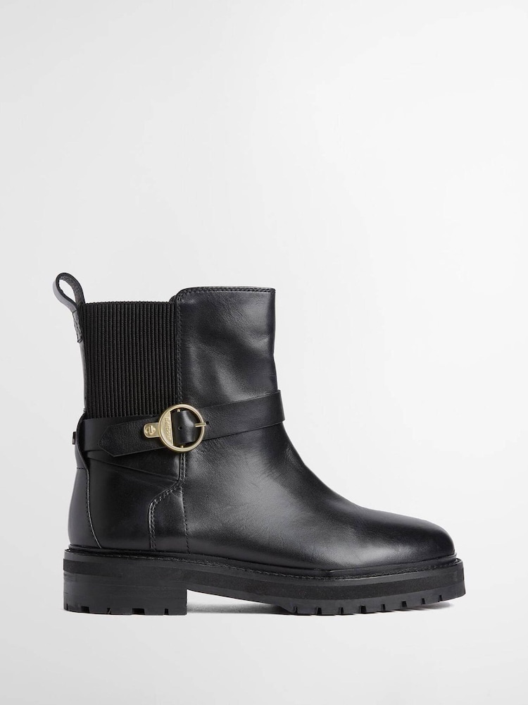 أسود - Barbour® Alexandra Leather Ankle Boots - صورة 1 من 4 أسود - Barbour® Alexandra Leather Ankle Boots - صورة 1 من 4