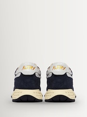 AUTRY Blue Reelwind Suede & Nylon Trainers - Image 3 of 6