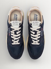 AUTRY Blue Reelwind Suede & Nylon Trainers - Image 4 of 6