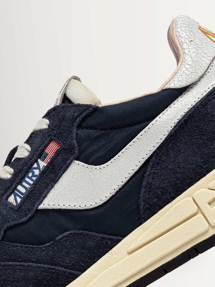 AUTRY Blue Reelwind Suede & Nylon Trainers - Image 6 of 6
