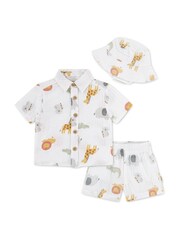 Huggies White Shirt, Shorts & Hats 3 Piece Set - Image 5 of 8
