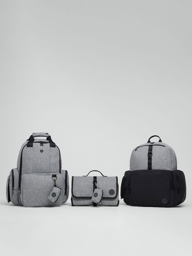 Huggies Grey Water-resistant Baby Changing Bag - Imaginea 5 din 5