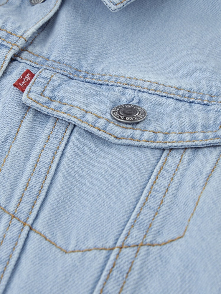 Levi's Blue Bubble Trucker Jacket - Image 4 of 4 Levi's Blue Bubble Trucker Jacket - Image 4 of 4