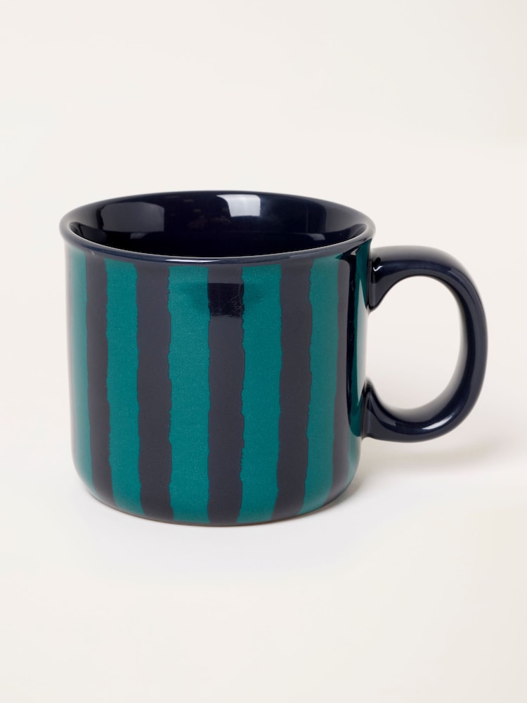 FatFace Rad Dad Striped Ceramic Mug - Bilde 2 av 3