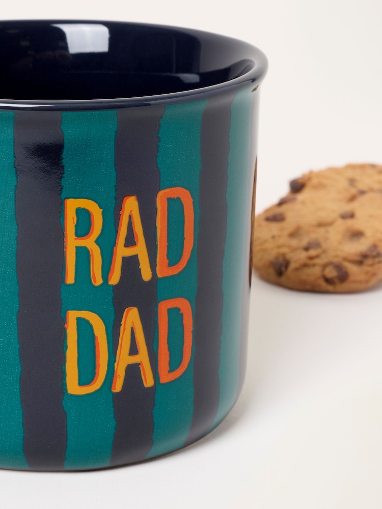FatFace Rad Dad Striped Ceramic Mug - Bilde 3 av 3