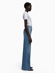 7 For All Mankind Blue Lotta Jeans in Aquashade - Image 3 of 6