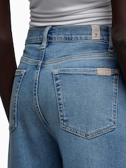 7 For All Mankind Blue Lotta Jeans in Aquashade - Image 5 of 6