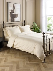 Hotel Pure Luxury Cream 5 Star Luxury Duvet Cover Set - Image 1 of 7