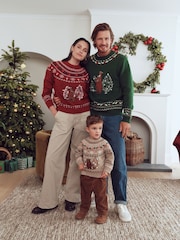 Gruffalo Red Fairisle Family Matchback Christmas Jumper - Image 2 of 5