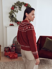 Gruffalo Red Fairisle Family Matchback Christmas Jumper - Image 4 of 5