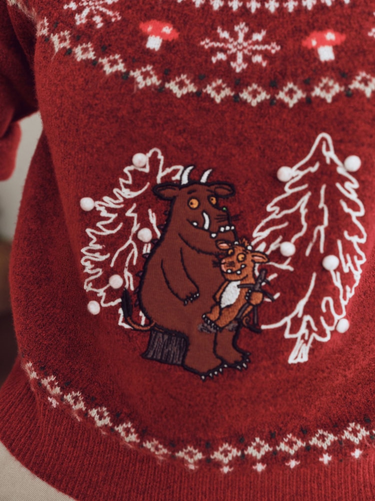 Gruffalo Red Fairisle Family Matchback Christmas Jumper - Image 5 of 5 Gruffalo Red Fairisle Family Matchback Christmas Jumper - Image 5 of 5