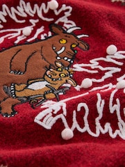Gruffalo Red Fairisle Christmas Long Sleeve Jumper - Image 9 of 9