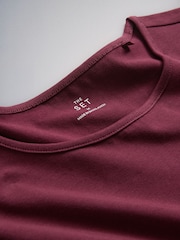 The Set 5 Pack Short Sleeve Fitted Crew Neck T-Shirts Navy/Pink/Burgundy/Grey - Image 8 of 8