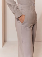 Lipsy Neutral Premium Wide Leg Trousers - Image 3 of 4