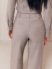 Lipsy Neutral Premium Wide Leg Trousers - Image 4 of 4