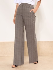 Lipsy Grey Premium Wide Leg Trousers - Image 1 of 5
