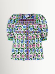 Pink City Prints Blue Lexi Top - Image 1 of 1