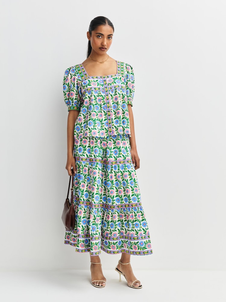 Pink City Prints Folk Border Lexi Top - Image 2 of 10