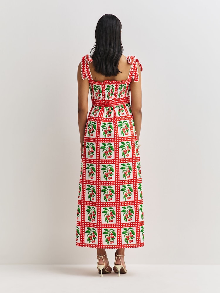 Pink City Prints Lapis Meadow Matilda Dress - Image 2 of 7