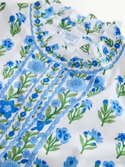 Pink City Prints Lapis Meadow Gemma Mini Dress - Image 6 of 8