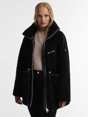 Barbour International Black Kemora Fleece Casual Jacket - Image 1 of 7