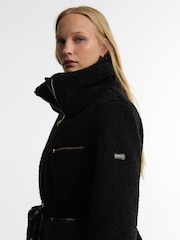 Barbour International Black Kemora Fleece Casual Jacket - Image 3 of 7