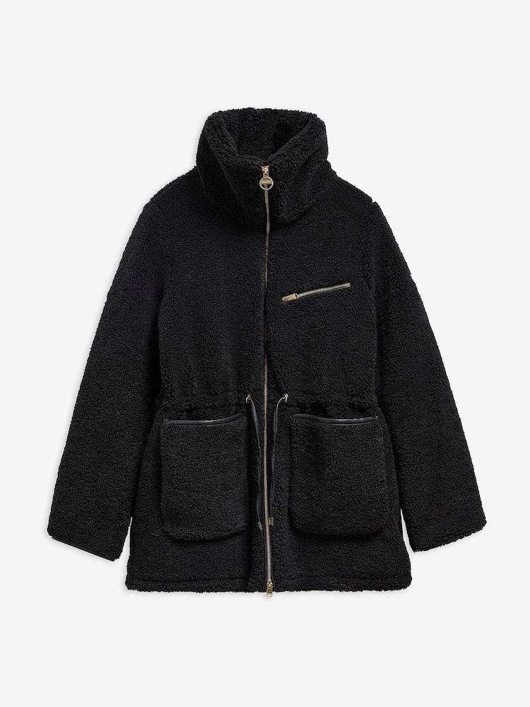 Barbour International Black Kemora Fleece Casual Jacket - Image 7 of 7