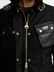 Barbour International Black Heritage Wax Jacket - Image 3 of 8