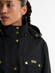 Barbour International Black Molina Showerproof Jacket - Image 5 of 7