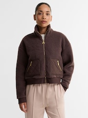 Barbour International Brown Gea Fleece - Image 1 of 7
