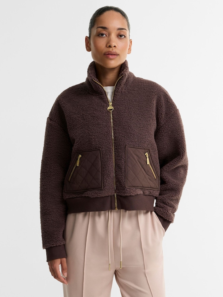 Barbour International Brown Gea Fleece - Image 1 of 7