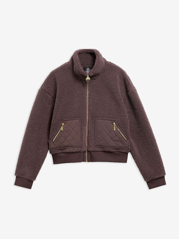 Barbour International Brown Gea Fleece - Image 7 of 7