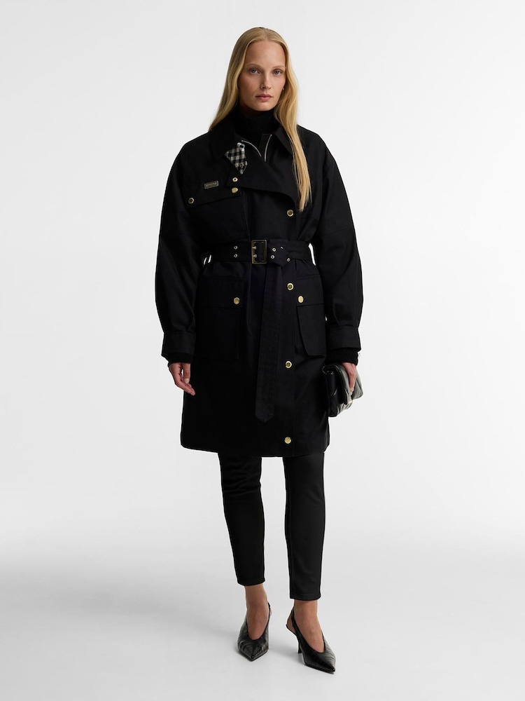 Barbour International Black Gea Showerproof Jacket - Image 1 of 7
