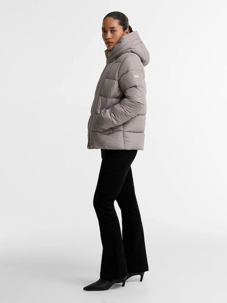 Barbour International Black / Grey Printed Brantley Puffer Jacket - Image 2 of 7