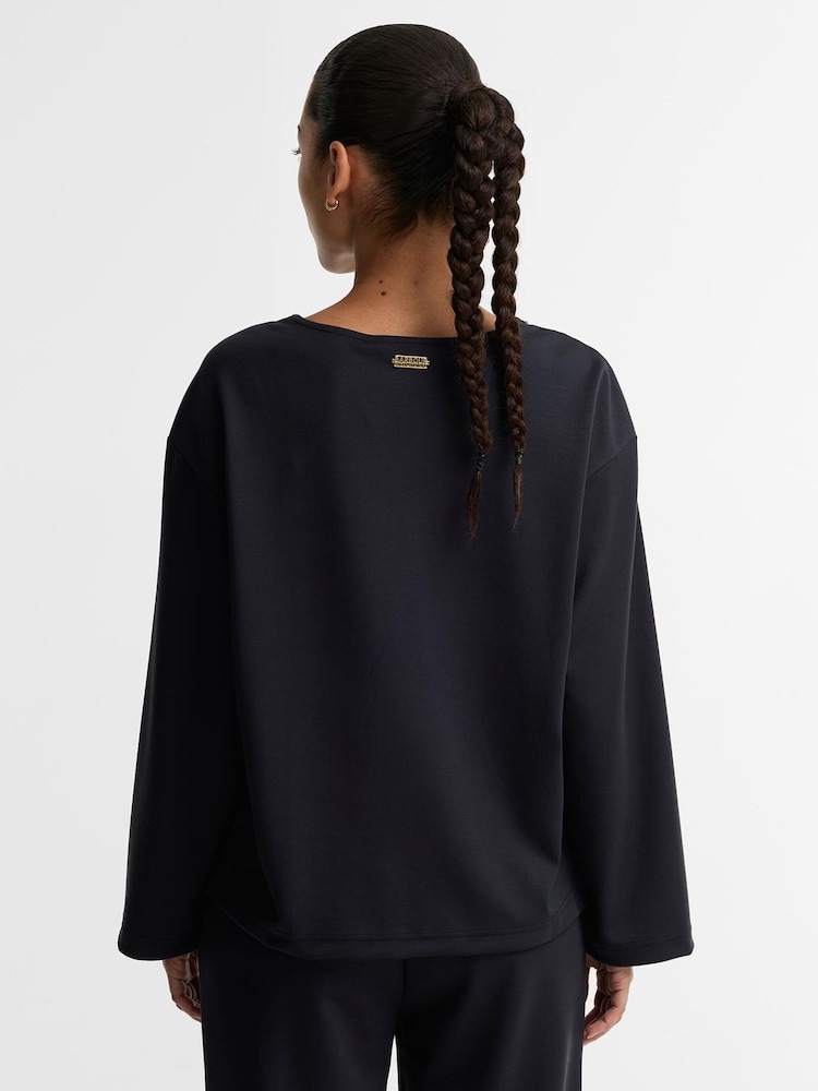 Barbour International Black Kenna Sweatshirt - Image 2 of 6