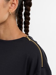 Barbour International Black Kenna Sweatshirt - Image 4 of 6