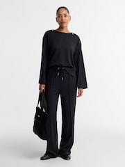 Barbour International Black Kenna Sweatshirt - Image 5 of 6