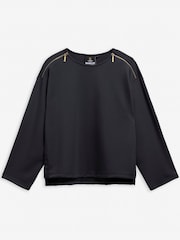 Barbour International Black Kenna Sweatshirt - Image 6 of 6