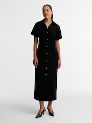 Barbour International Black Kenna Maxi Dress - Image 1 of 6