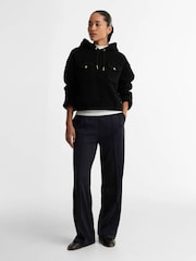 Barbour International Black Lilah Fleece Hoodie - Image 2 of 6
