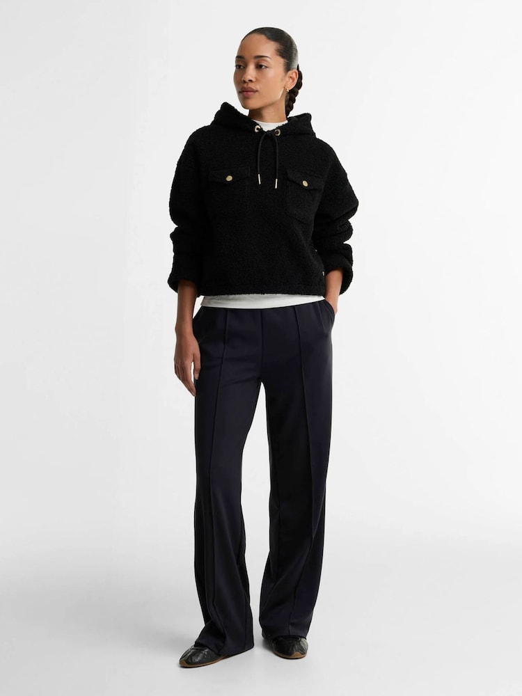 Barbour International Black Lilah Fleece Hoodie - Image 2 of 6 Barbour International Black Lilah Fleece Hoodie - Image 2 of 6