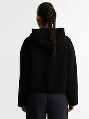 Barbour International Black Lilah Fleece Hoodie - Image 3 of 6